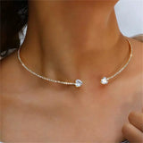 Collier Ras-du-Cou Cœur en Cristal | Maya Deauville