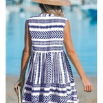 Katrina | Robe d’Été Géométrique | Maya Deauville