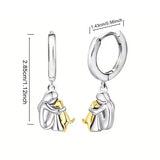 Ginny™ – boucles d’oreilles motif chien (fermeture ronde) | Maya Deauville