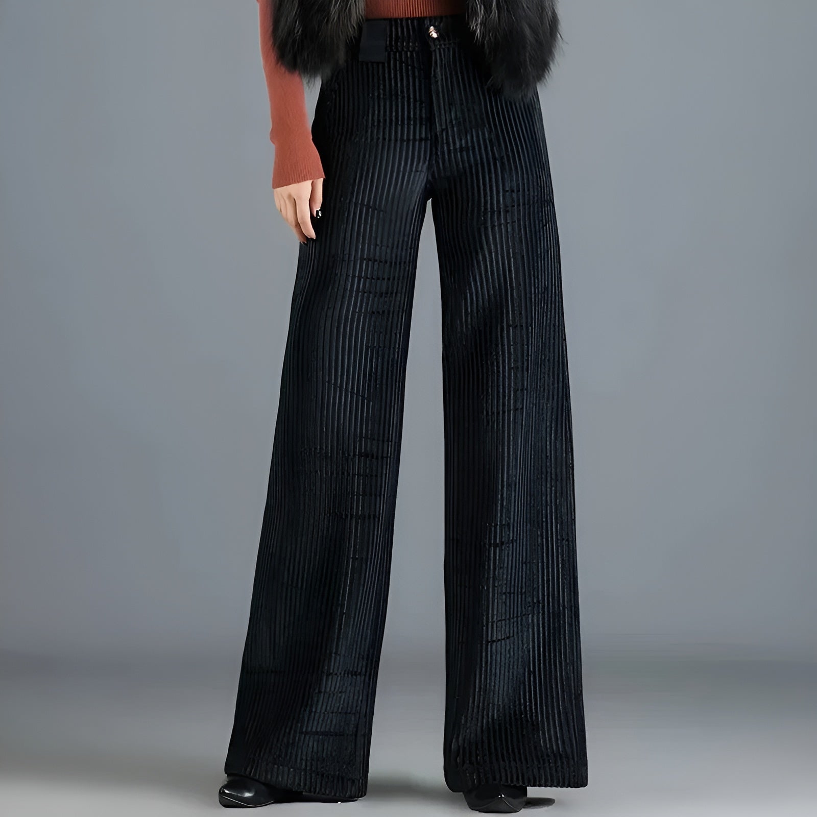 Mathilde™ | Pantalon Vintage en Velours Côtelé | Maya Deauville