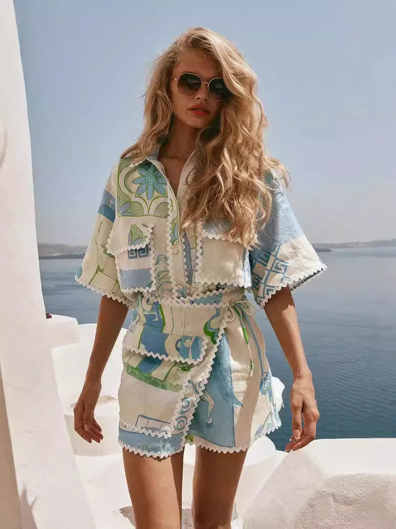 Solene | Ensemble Patchwork Chic | Maya Deauville