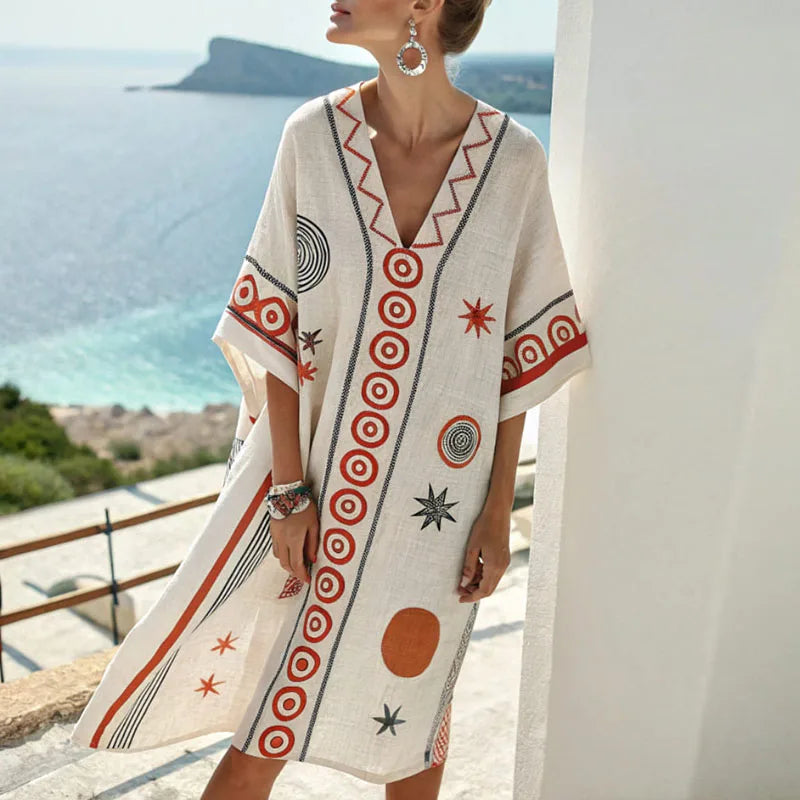 Robe de Plage Élégante en Soie pour des Looks d’Été Inoubliables | Maya Deauville