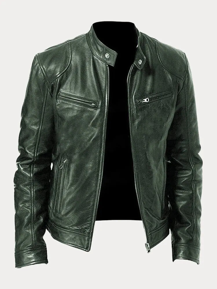 Marc™ | Veste en Cuir au Caractère Unique | Maya Deauville