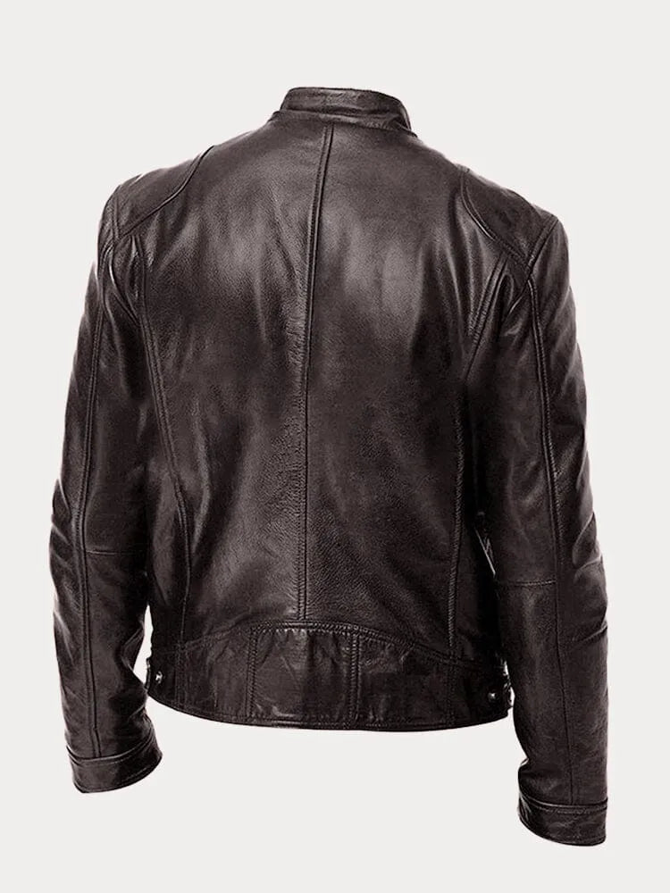 Marc™ | Veste en Cuir au Caractère Unique | Maya Deauville