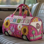 Sac week-end rétro – motif floral
