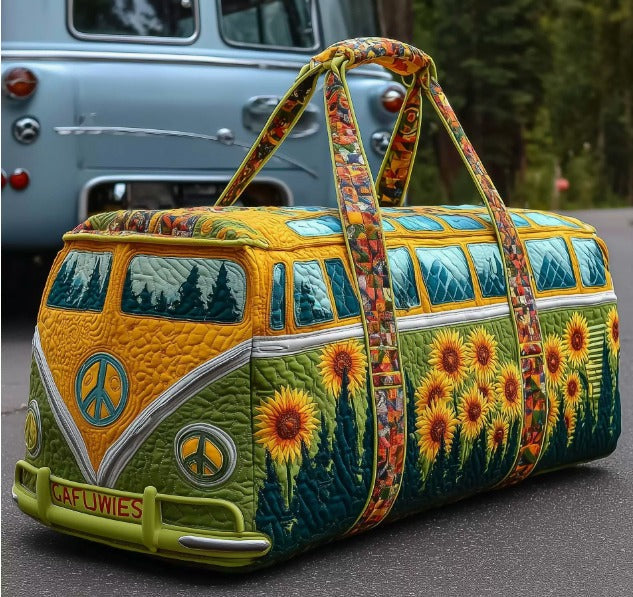 Sac week-end rétro – floral vintage