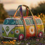 Sac week-end rétro – artisanal élégant