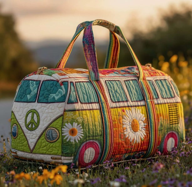 Sac week-end rétro – artisanal élégant
