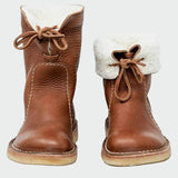 Bottes pour hommes en cuir imperméable avec doublure en laine | Maya Deauville