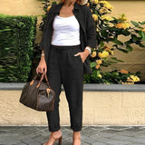 Martina | Ensemble Chemise et Pantalon en Lin et Coton | Maya Deauville