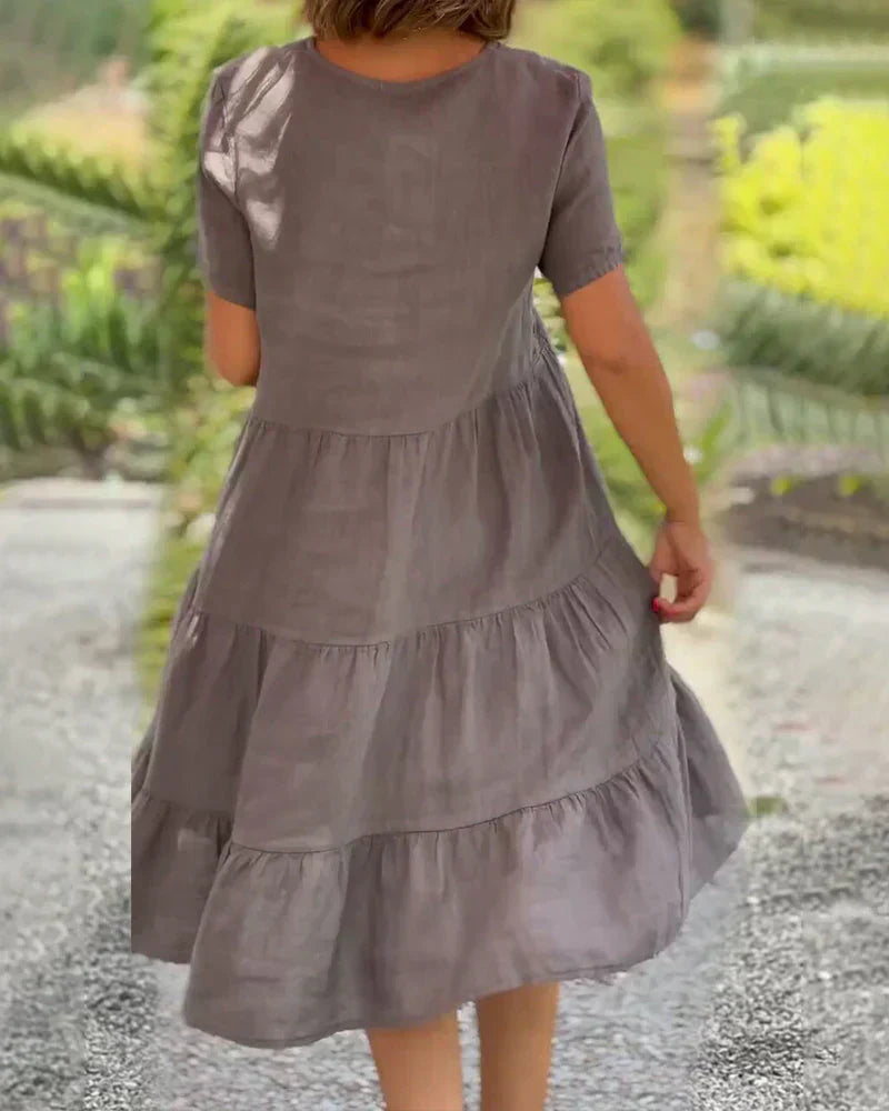 Bexley | Robe d’été décontractée à col en V | Maya Deauville