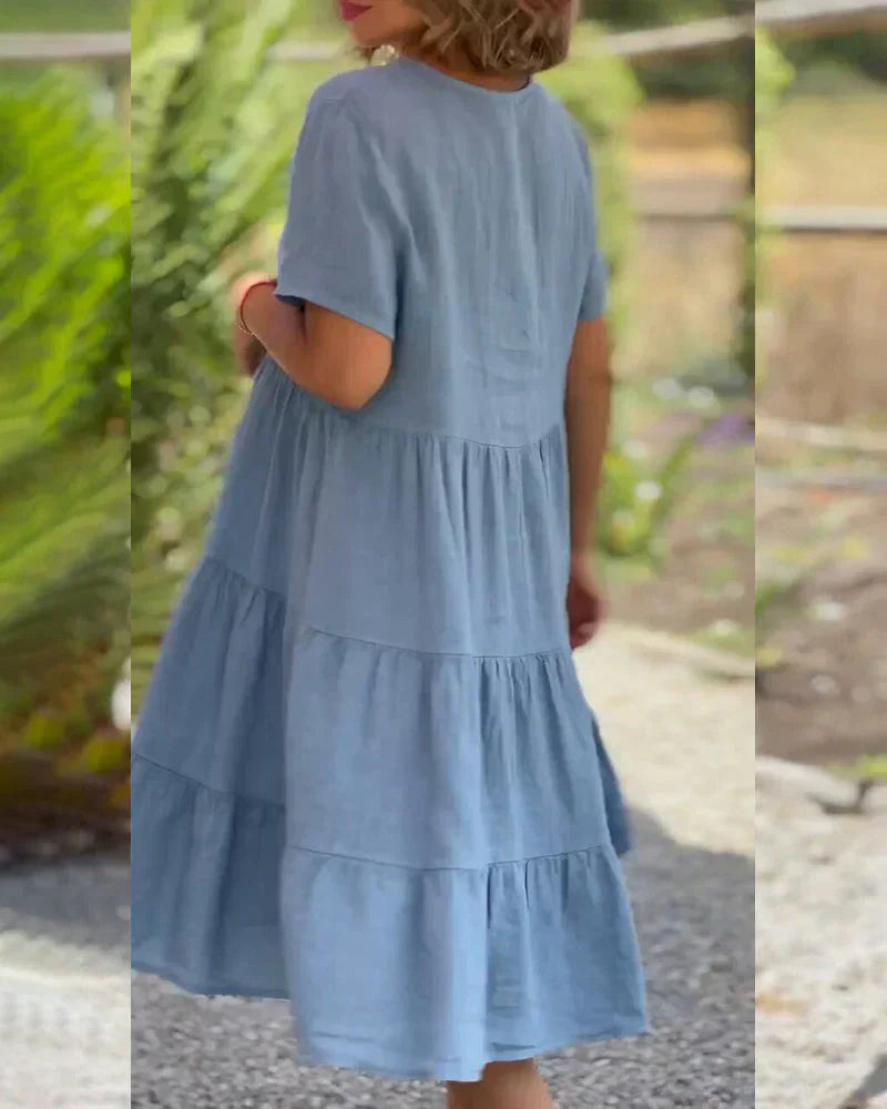 Bexley | Robe d’été décontractée à col en V | Maya Deauville