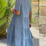 Bexley | Robe d’été décontractée à col en V | Maya Deauville