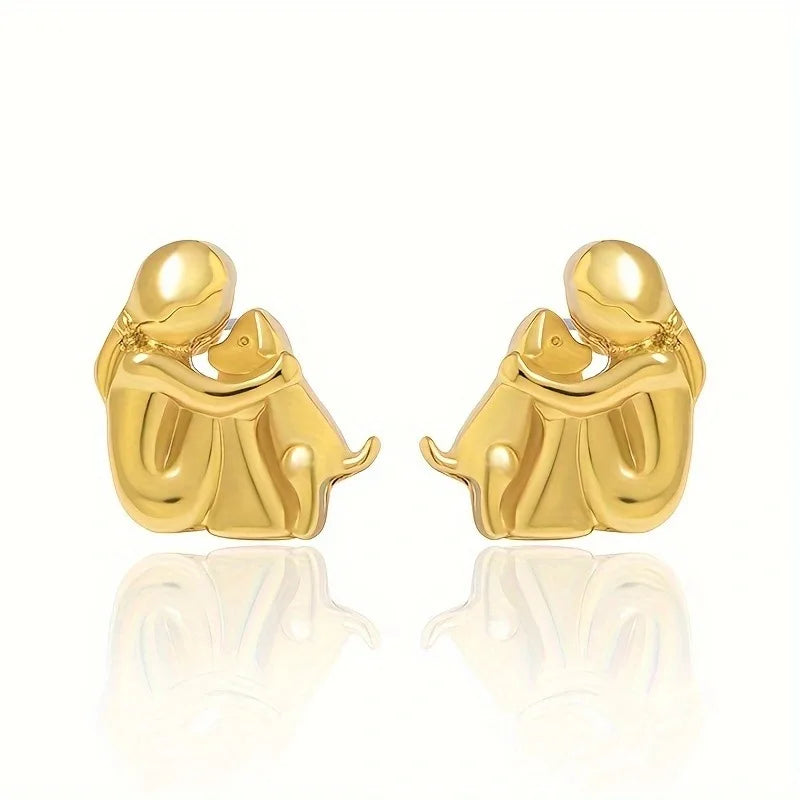 Lisa™ – boucles d’oreilles motif chien | Maya Deauville