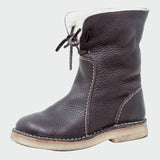 Bottes pour hommes en cuir imperméable avec doublure en laine | Maya Deauville