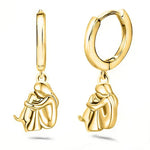 Ginny™ – boucles d’oreilles motif chien (fermeture ronde) | Maya Deauville