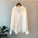 Fabiola™ | blouse en satin pour femme | Maya Deauville