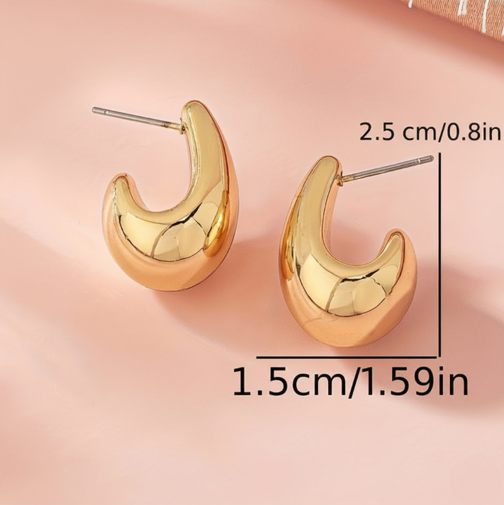 Carole™ – Boucles goutte élégantes intemporelles | Maya Deauville