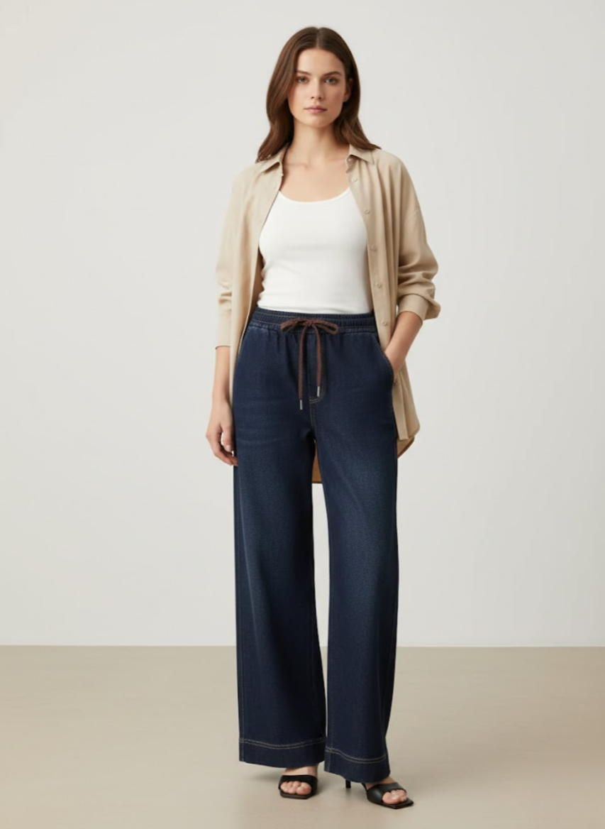 Hélène™ — Pantalon fluide confortable style décontracté | Maya Deauville