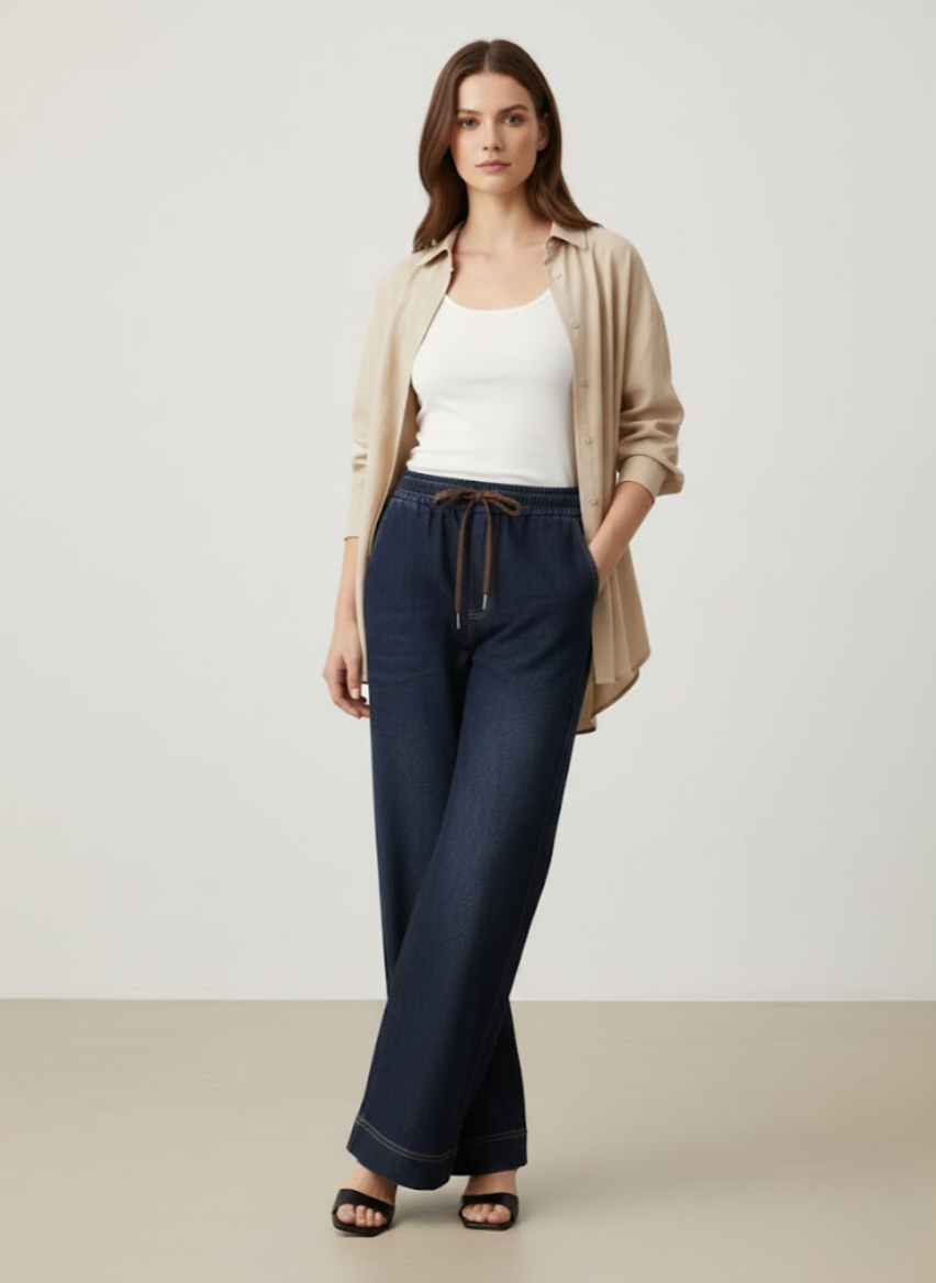 Hélène™ — Pantalon fluide confortable style décontracté | Maya Deauville