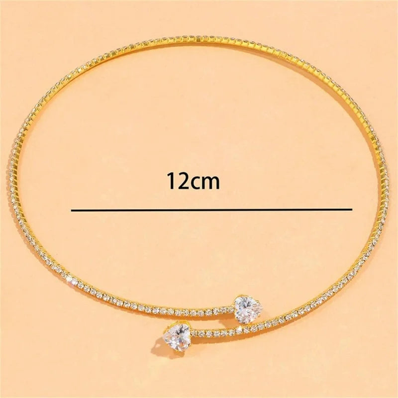 Collier Ras-du-Cou Cœur en Cristal | Maya Deauville