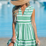 Katrina | Robe d’Été Géométrique | Maya Deauville