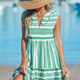 Katrina | Robe d’Été Géométrique | Maya Deauville