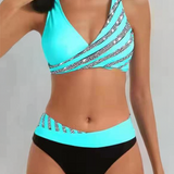 Mona – Bikini imprimée aux teintes chaudes | Maya Deauville