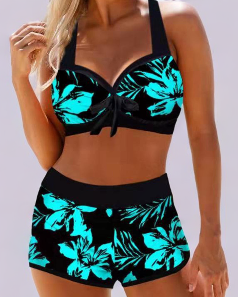 Sherrie – Maillot de bain taille haute à imprimé floral | Maya Deauville