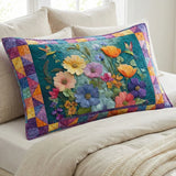 Housse de coussin matelassée – Rêve de pétales doux