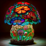 Lampe champignon givrée