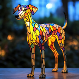 Lampe vitrail Whippet