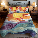 Parure de lit matelassée 3 pièces – Charme solaire