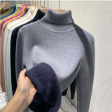 Delphine™ | Pull Luxe Col Roulé Doublé en Fleece | Maya Deauville