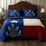 Parure de lit matelassée 3 pièces – Fierté du Texas