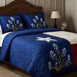 Parure de lit matelassée 3 pièces – Fierté du Texas