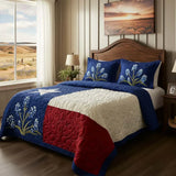 Parure de lit matelassée 3 pièces – Fierté du Texas
