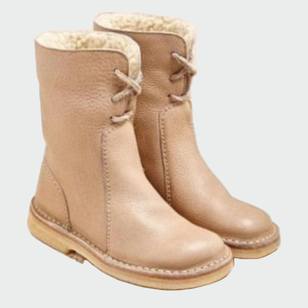 Bottes pour hommes en cuir imperméable avec doublure en laine | Maya Deauville