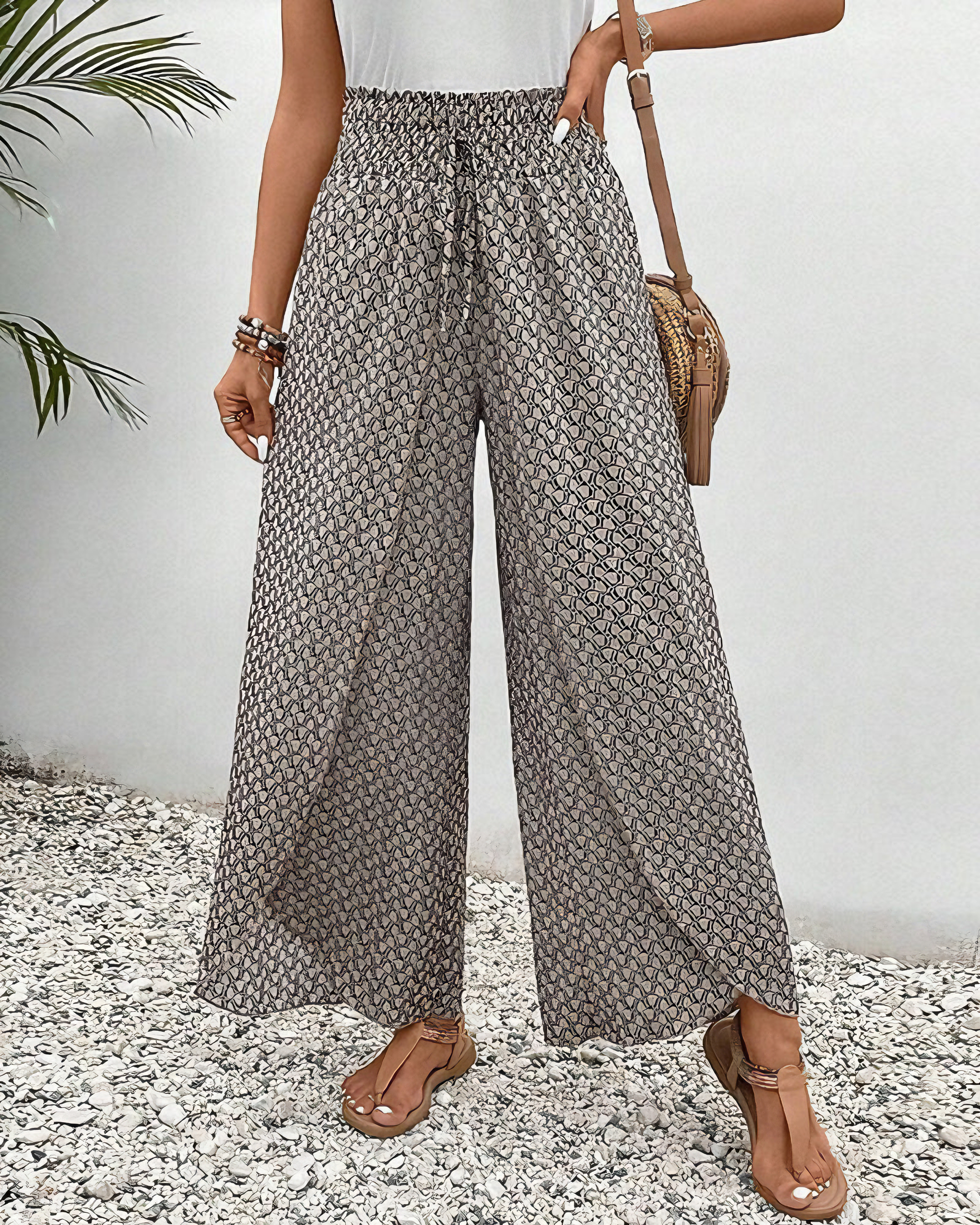Sahara | Pantalon Large Détendu | Maya Deauville