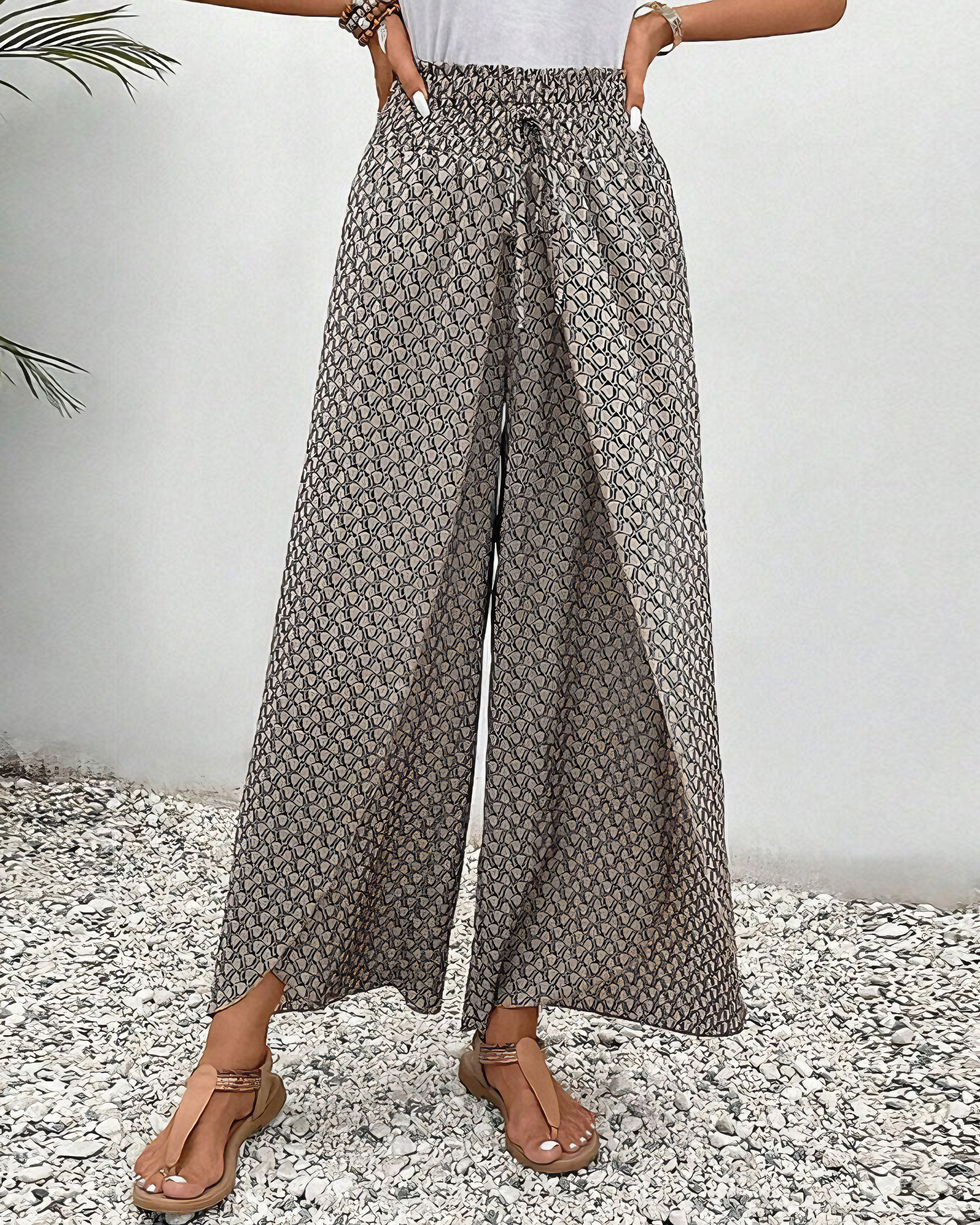 Sahara | Pantalon Large Détendu | Maya Deauville