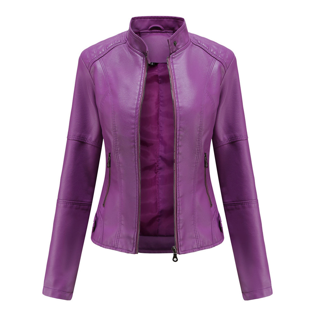Milena™ | Veste en Cuir Élégante | Maya Deauville