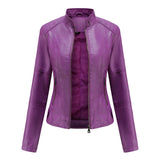 Milena™ | Veste en Cuir Élégante | Maya Deauville
