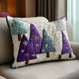 Housse de coussin matelassée – Améthyste d’hiver