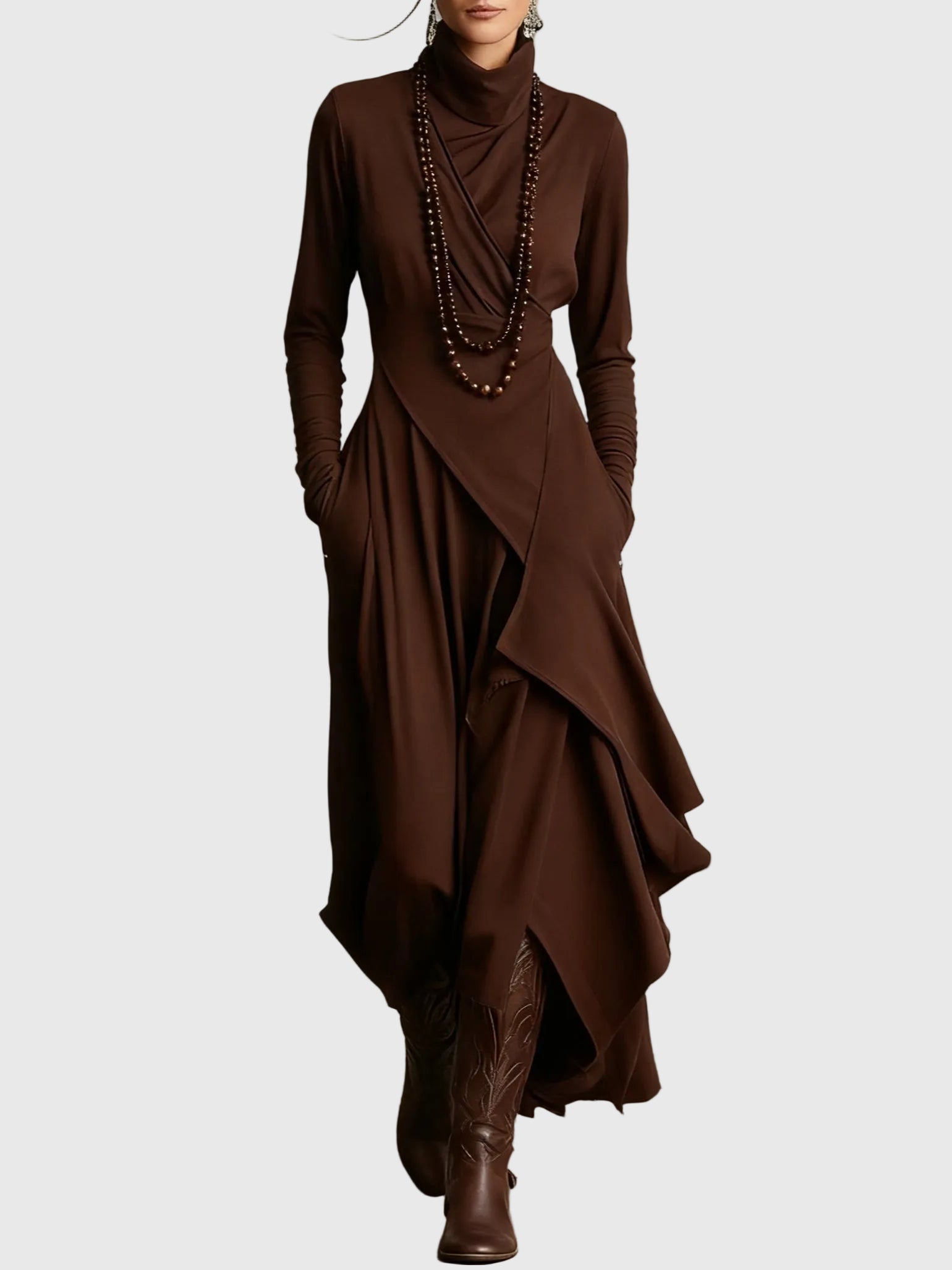 Violet | Robe Maxi Plissée | Maya Deauville