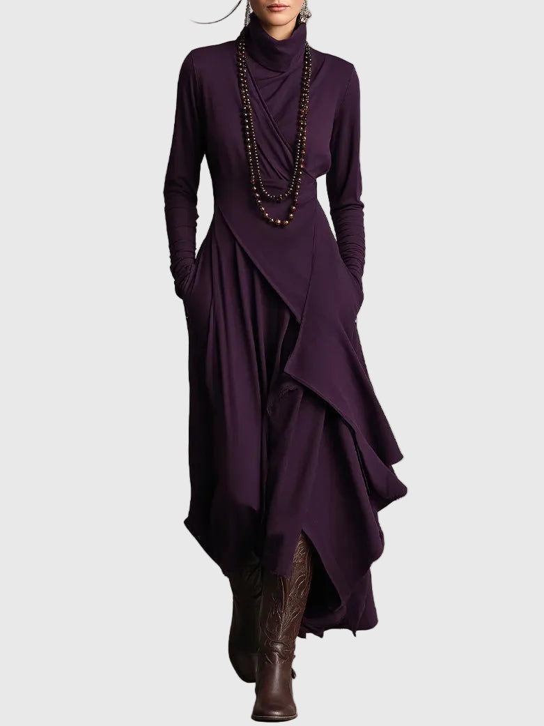 Violet | Robe Maxi Plissée | Maya Deauville