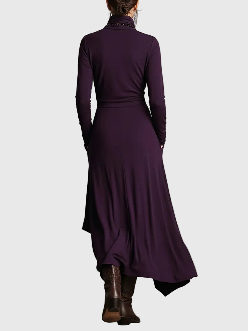 Violet | Robe Maxi Plissée | Maya Deauville