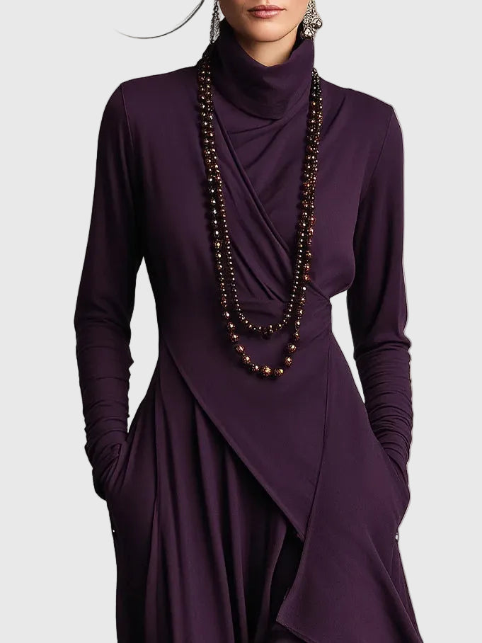 Violet | Robe Maxi Plissée | Maya Deauville
