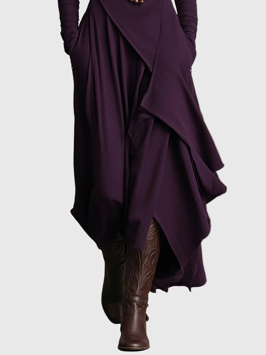 Violet | Robe Maxi Plissée | Maya Deauville