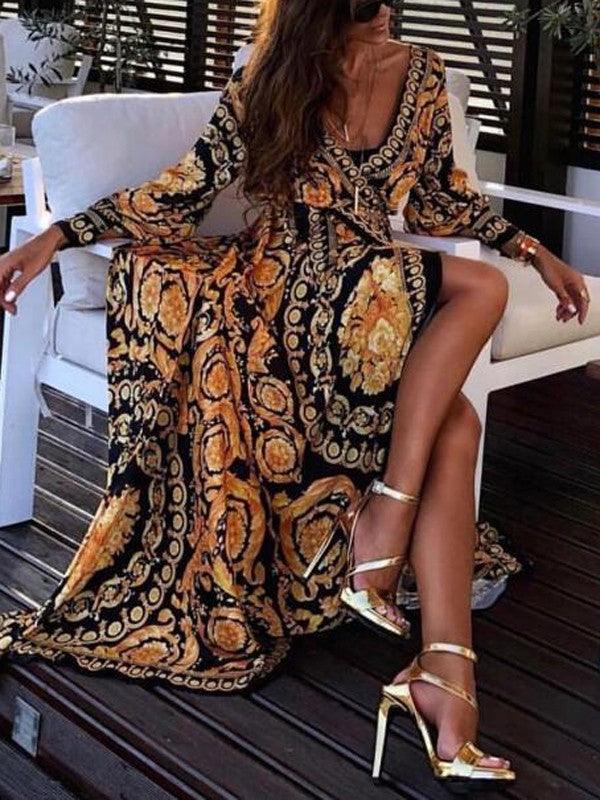Faye™ | Robe imprimée bohème | Maya Deauville