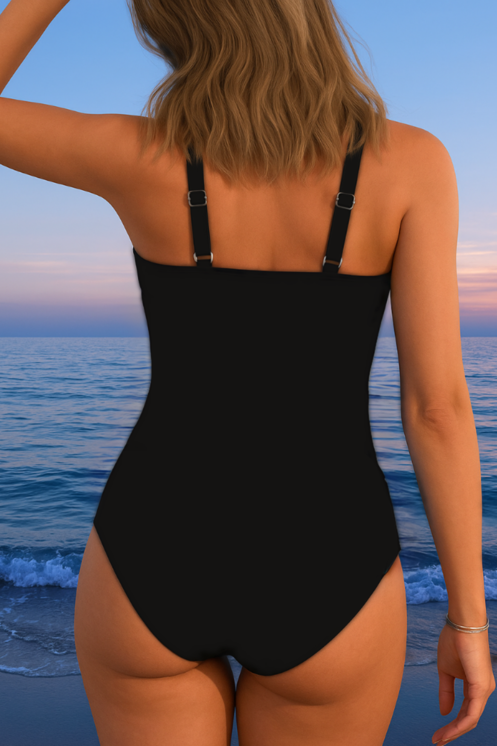 Maillot de bain surplice de luxe avec imprimé coloré | Maya Deauville